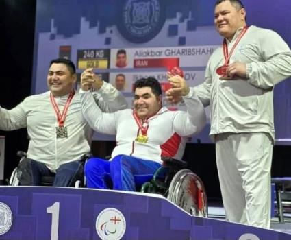 مدال طلای پاراوزنه بردار ایران در جام جهانی گرجستان